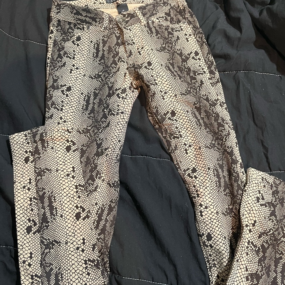 Women's Snake Print Jeans